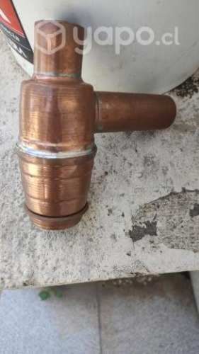 Sifón de lavatorio de cobre