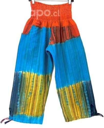 Pantalón Hindu Con Bolsillo Talla L/xl Celeste