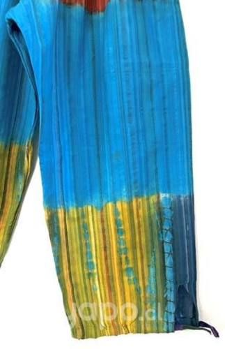 Pantalón Hindu Con Bolsillo Talla L/xl Celeste