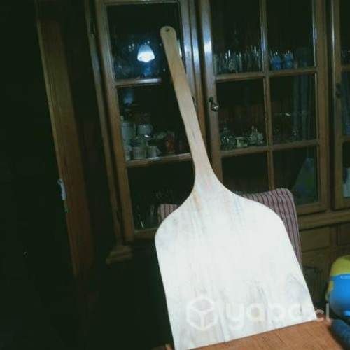 Pizzas en una buena base. Madera calor de hogar