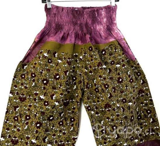 Pantalón Hindú Con Bolsillo L/xl Verde