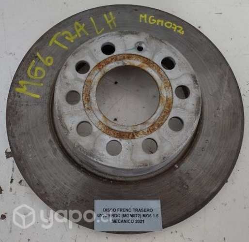 Disco Freno Trasero Izquierdo (MGM072) MG6 1.5 Mec