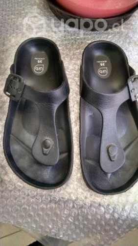 Sandalias Negras Mujer, Talla 35