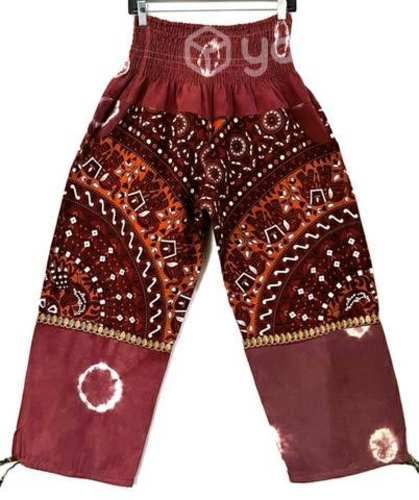 Pantalón Con Bolsillos Hindú Talla L/xl Café