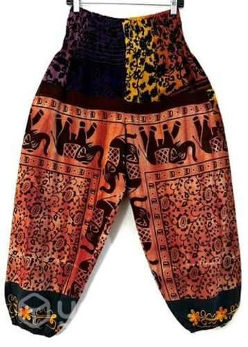 Pantalón Hindu Con Bolsillo Talla L/xl Naranja