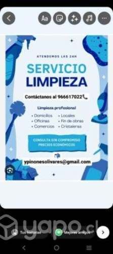 Se ofrecen servicios de limpieza
