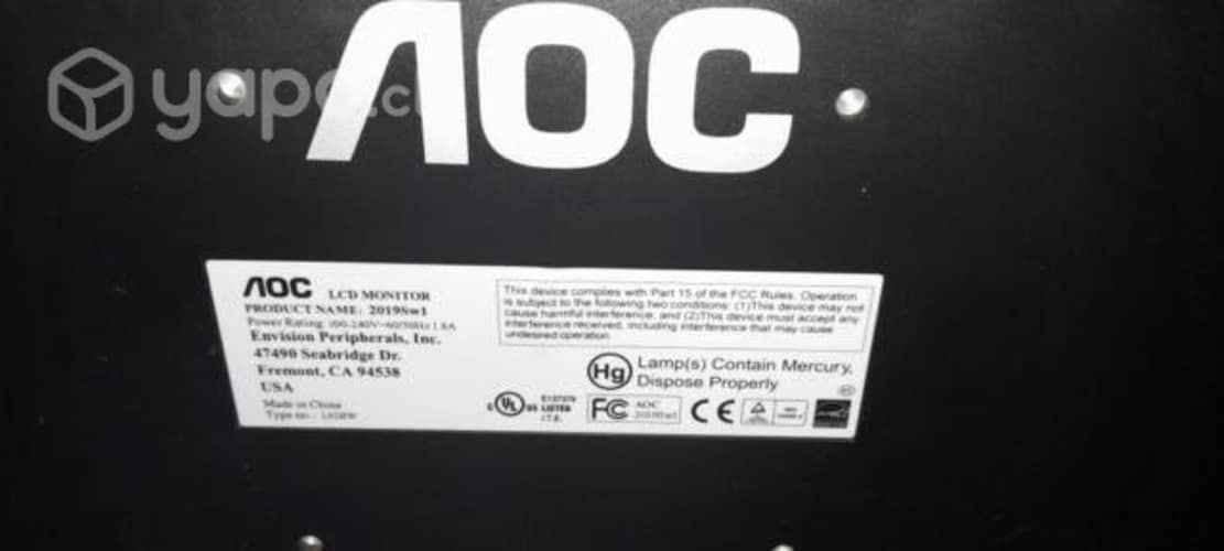 Monitor AOC 19"