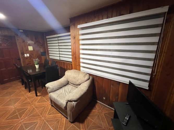 Casa amoblada 3 dormitorios en recinto de Cabañas