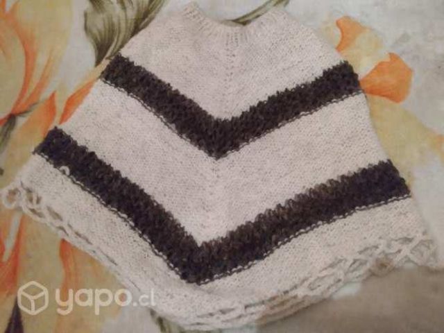 Poncho 100% lana auténtica