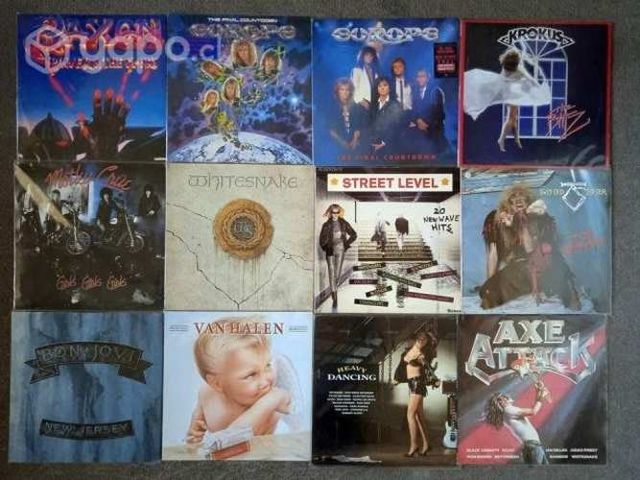 Vinilos Rock y Heavy Metal 80s ediciones de epoca
