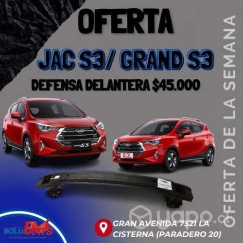 Jac s3/ grand s3 defensa delantera 45.000