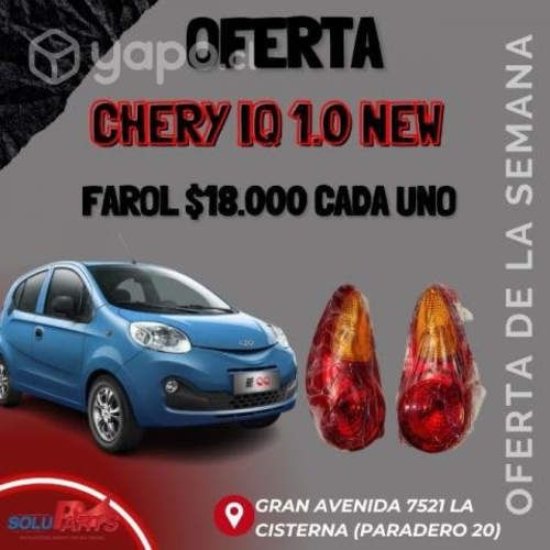 Chery iq 1.0 new farol 18.000 cada uno