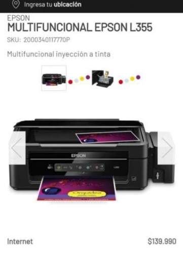 Impresora usada Epson L355