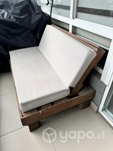 Sofá palet lounge 75x125 cm.