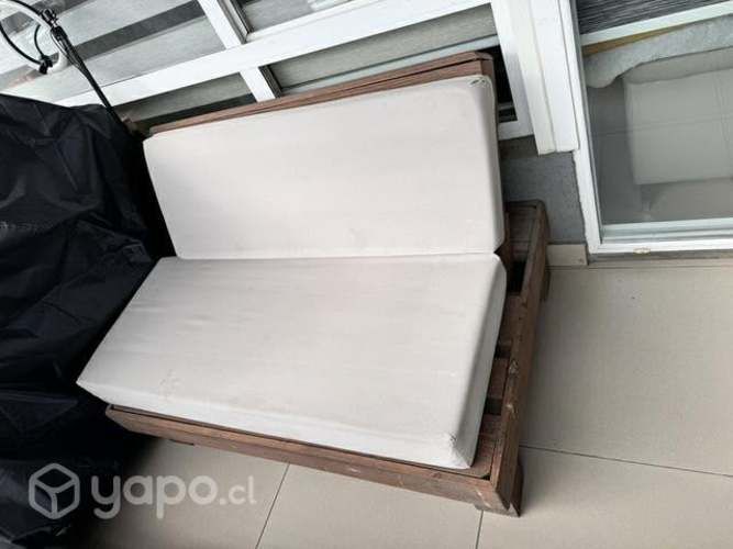 Sofá palet lounge 75x125 cm.