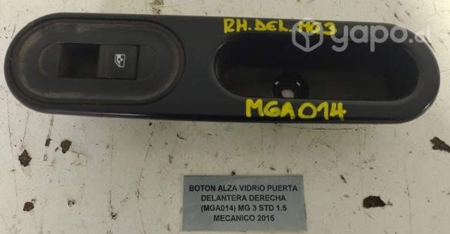 Boton Alza Vidrio Puerta Del Der (MGA014) MG 3 STD
