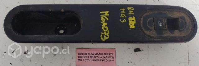 Boton AlzaVidrio Puerta Tras Der (MGA073) MG 3 STD