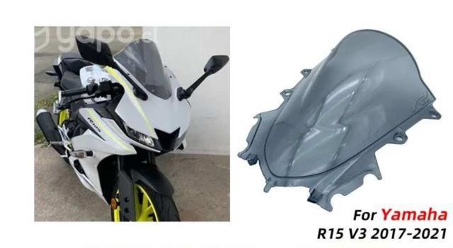 Parabrisas Cúpula Doble Burbuja Yamaha R15 V3