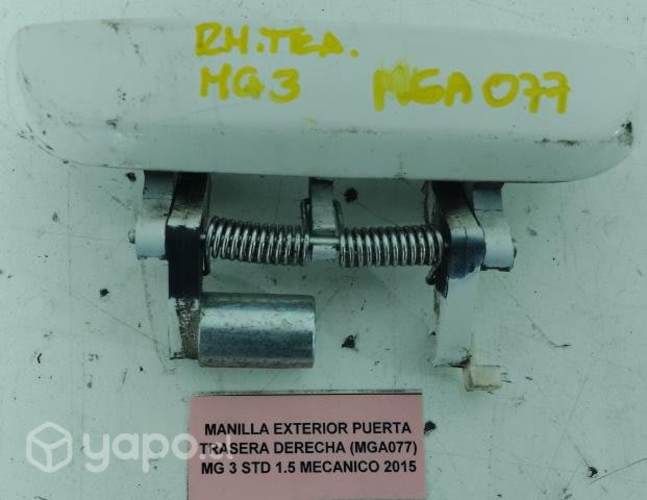 Manilla Exterior Puerta Tras Der (MGA077) MG 3 STD