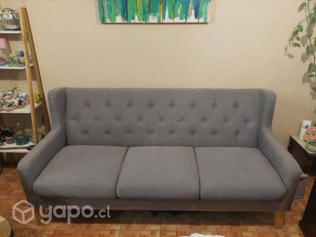 Sillon 3 cuerpos gris