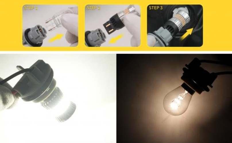 Intermitentes LED amarillo ambar T20 Nuevas