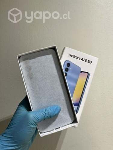 Samsung Galaxy A25 5G nuevo open box celeste