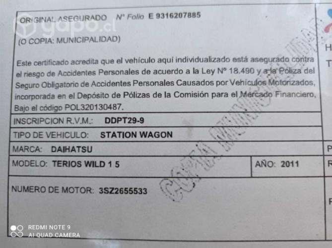 Daihatsu terios wild 1.5 2011