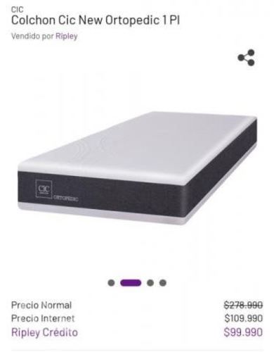 Colchón CIC Ortopédic 1 plaza