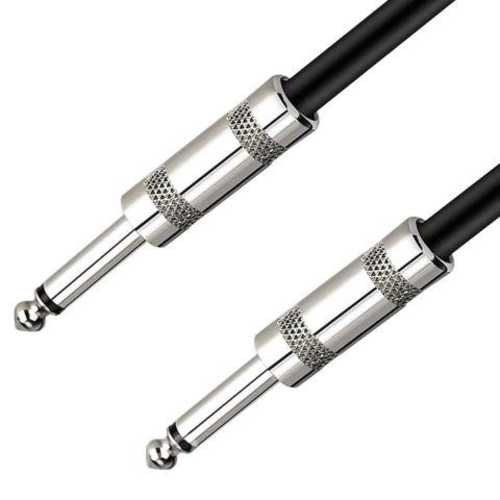 Cable de audio plug 6.3mm mono, 3 metros m/m. negr