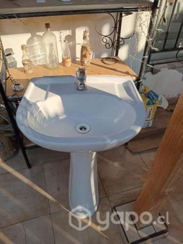 Lavamano Completo Usado, Buen Estado Llave Monom