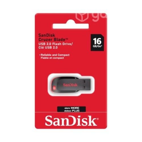 Pendrive SanDisk 16GB CruzerBlade SDCZ50-016G-B35S
