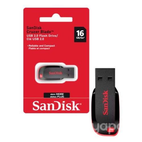 Pendrive SanDisk 16GB CruzerBlade SDCZ50-016G-B35S