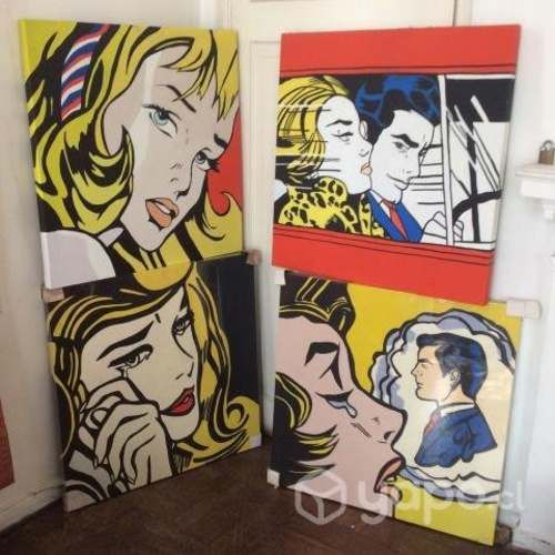 Liquido cuadros para negocio