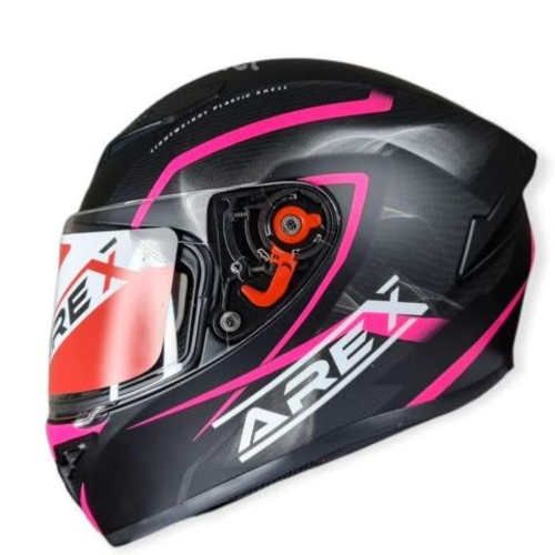 Casco arex vesta mr-16 negro rosa