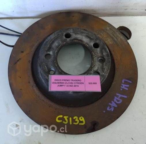 Disco Freno Trasero Izq (CJ139) Citroen Jumpy 1.6
