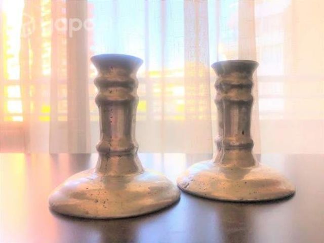 Candelabros de Peltre