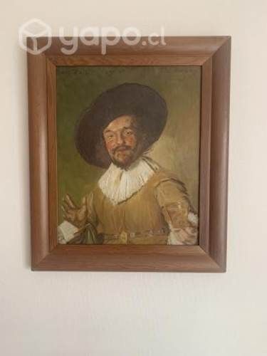 Pintura al óleo Rostro Cuadro con marco de madera