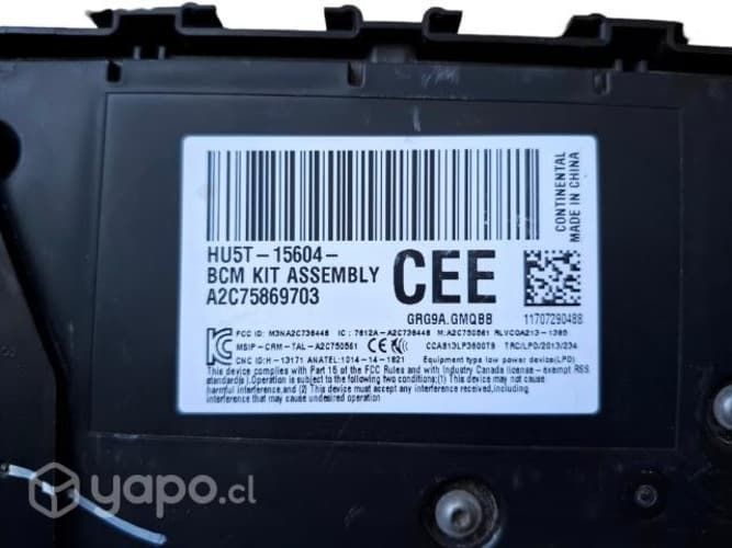 Módulo BCM Ford Ranger  Original