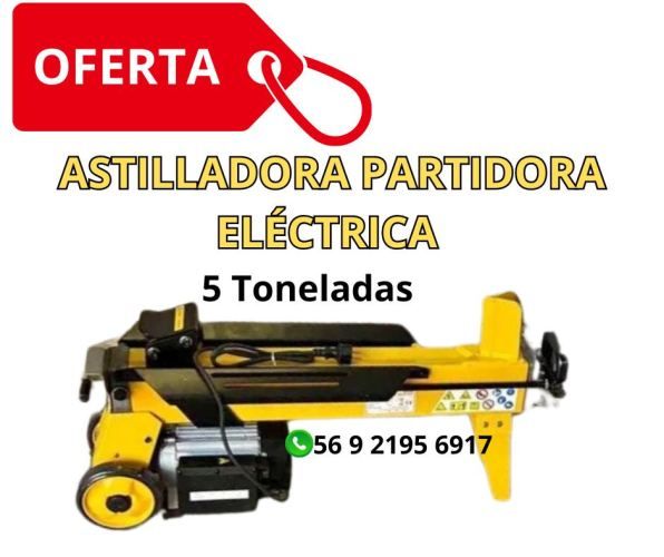 Excelente Astilladora Partidora de Leña Eléctrico