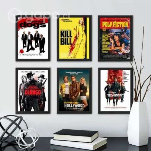 Pack 6 Cuadros Póster Decorativos TARANTINO