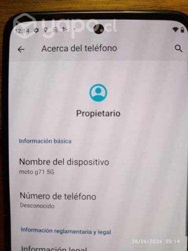 Celular Moto G71