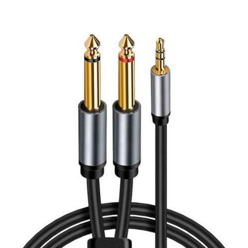 Cable Audio Mini Jack 3.5mm Estereo 2 Jack 6.35mm
