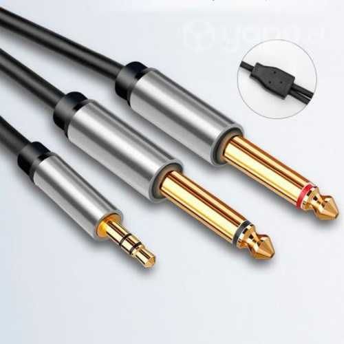 Cable Audio Mini Jack 3.5mm Estereo 2 Jack 6.35mm
