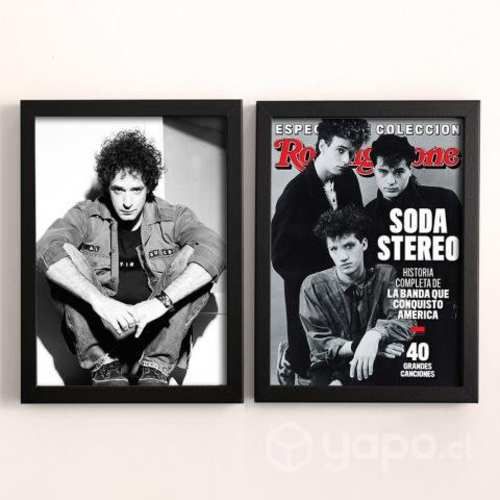 2 Cuadros Póster Decorativo CERATI - SODA STEREO