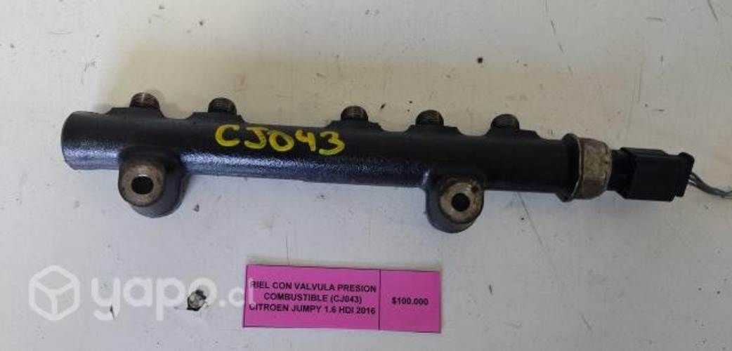 Riel Con Valvula Presion Combust (CJ043) Jumpy 1.6