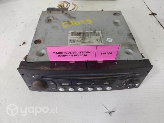 Radio (CJ079) Citroen Jumpy 1.6 HDI 2016