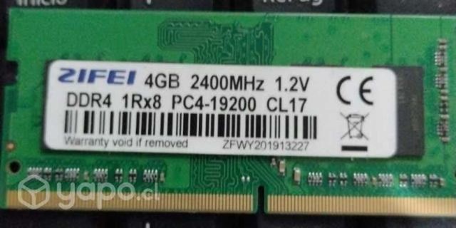 RAM DDR4 2400mhz