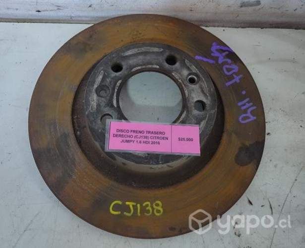 Disco Freno Trasero Derecho (CJ138) Citroen Jumpy