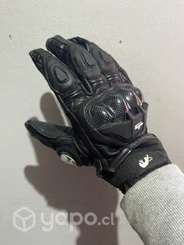 Guantes de cuero para moto