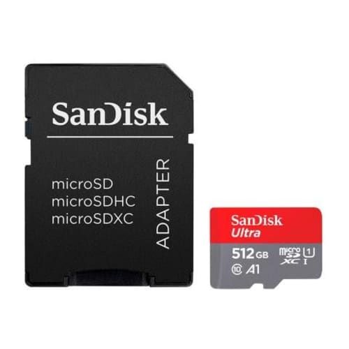 Tarjeta de Memoria MicroSD SanDisk 512GB+Adaptador